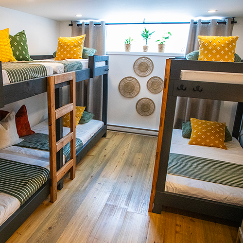 Ciel et Bois Bedroom 3 with bunk beds